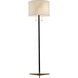 Canada 60.5 inch 100.00 watt Antique Brass/Black Floor Lamp Portable Light